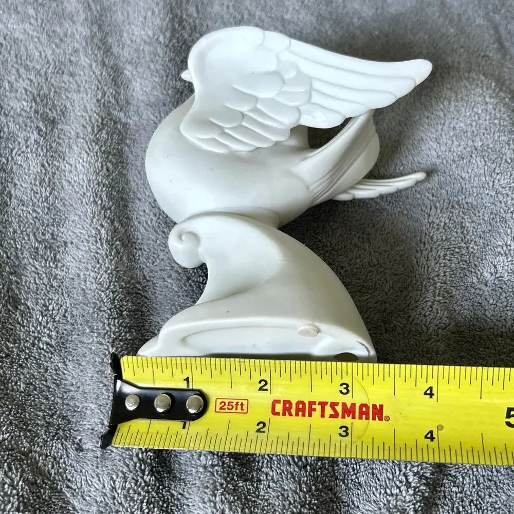 Ceramic VTG Dove Charming Candlestick Holder Home Accent